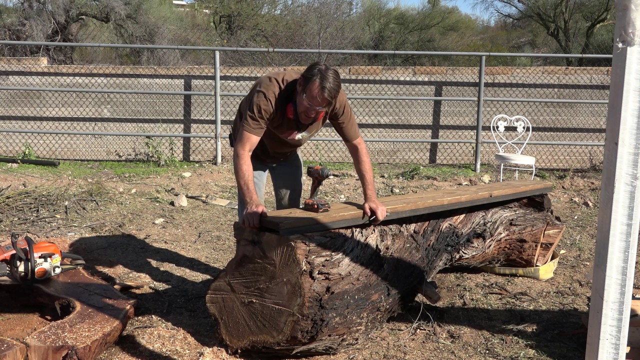 Mesquite Milling With Alaskan Chainsaw Mill DIY