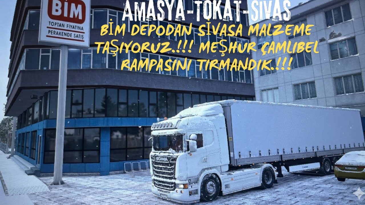 AMASYA_SİVAS ARASI MEŞHUR ÇAMLIBEL VE DİĞER RAMPALARI TIRMANDIK MALZEME TAŞIDIK!!!