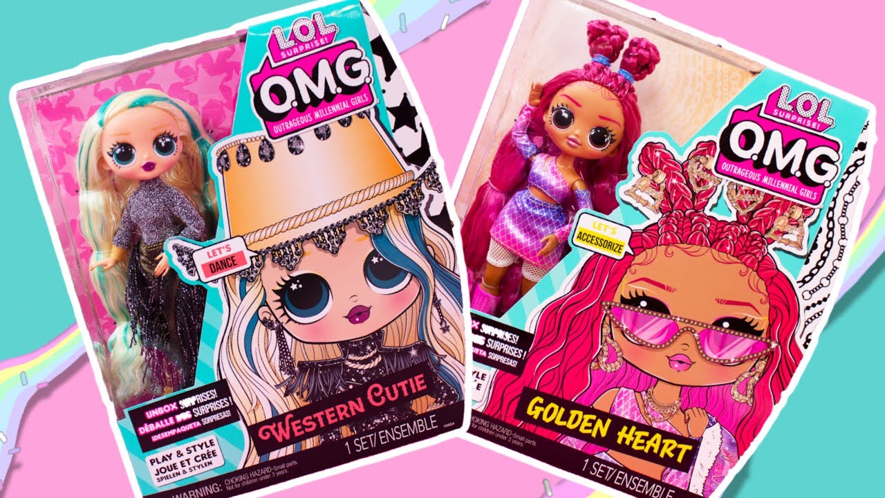 NEW OMG Dolls UNBOXING LUXE & INSTAGOLD Get Big Sisters! WESTERN CUTIE + GOLDEN HEART