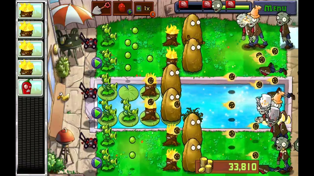 Plants vs Zombies (Pool) Level 10 (ADVENTURE 2)