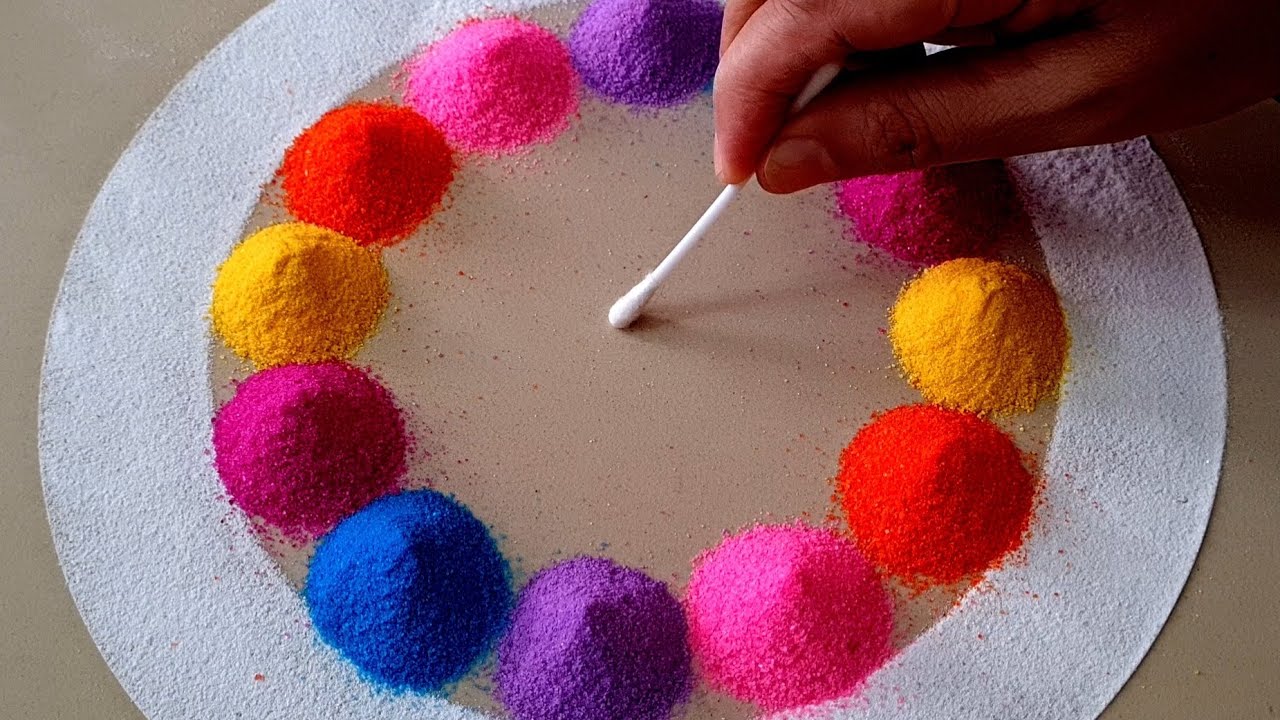 New Multicolour Rangolis For Festival | Rangoli Colours | rangoli muggulu | Top Rangolis by Aarti
