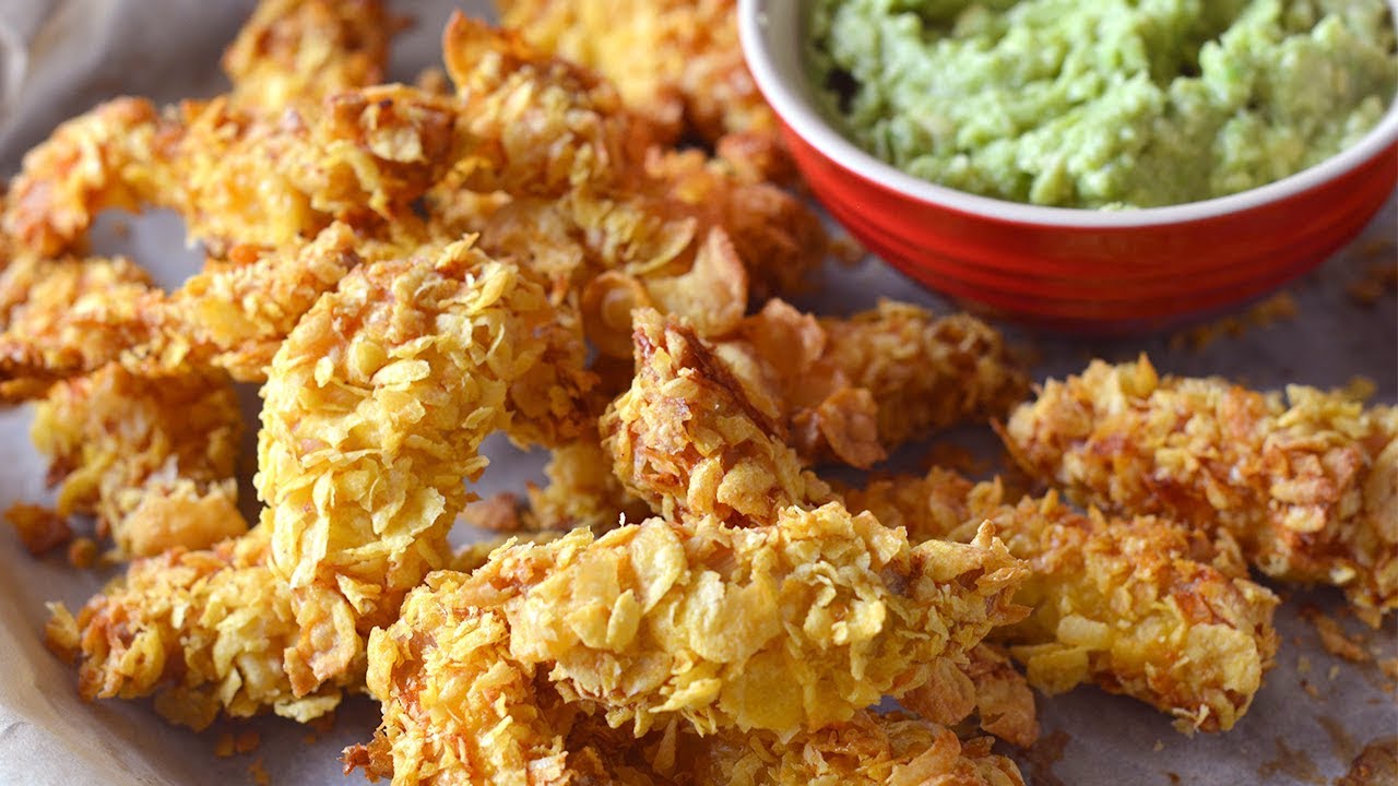 Fingers de pollo CRUJIENTES al horno * FINGERS con CEREALES facilísimos | Las María Cocinillas