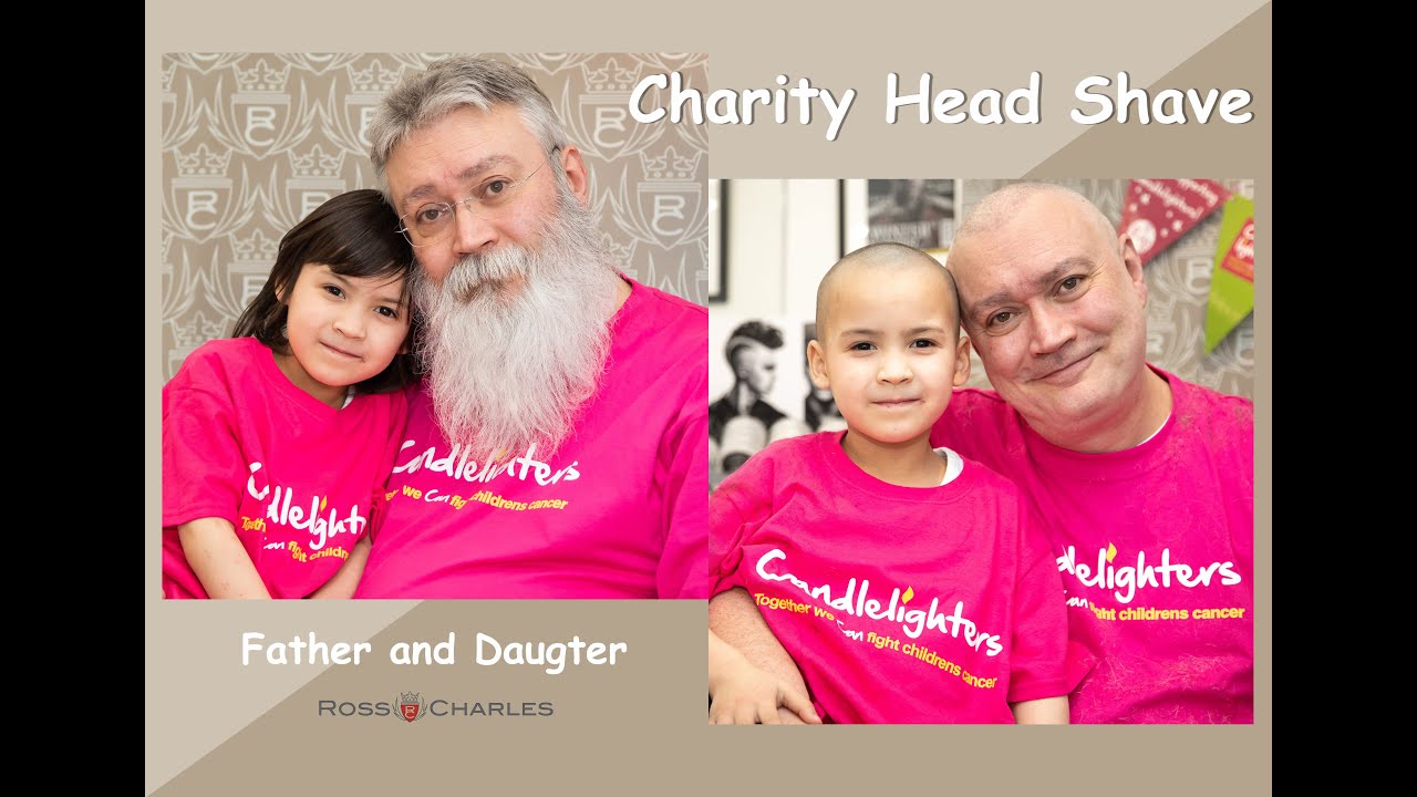 Little girl and father get their head shaved | Watch now !