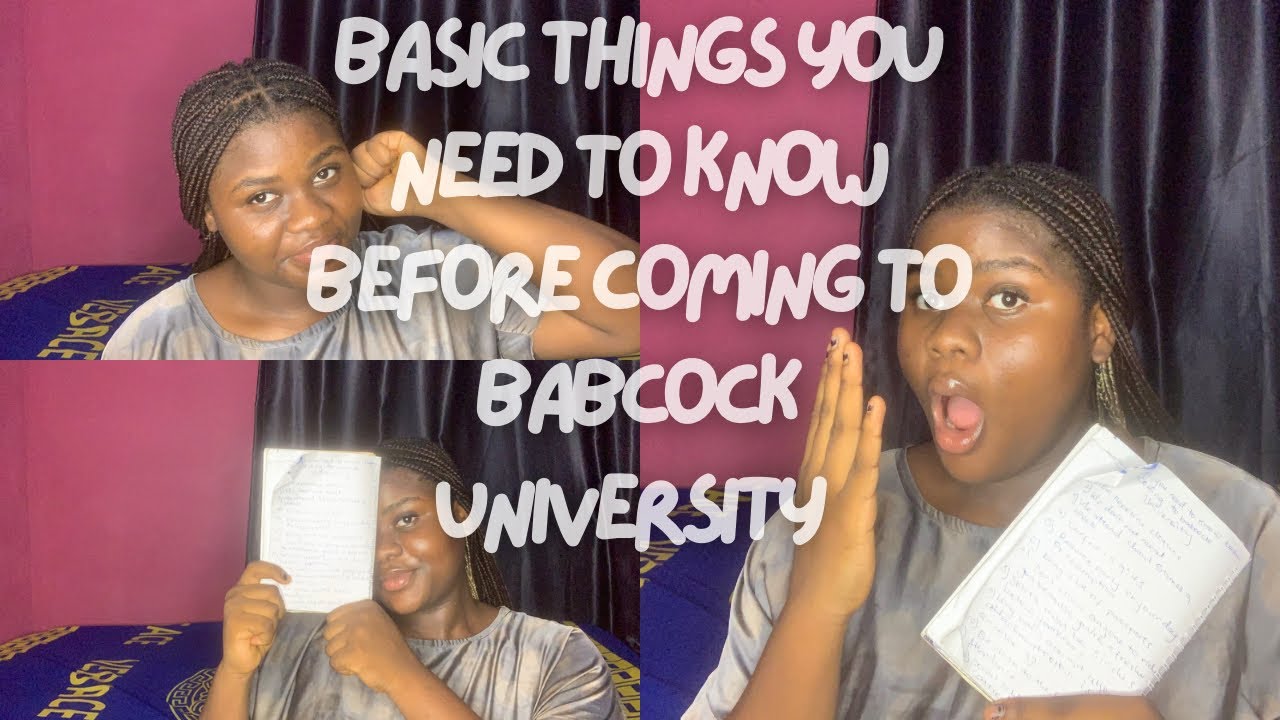 Basic things you need to know before coming to BABCOCK UNIVERSITY || freshers guide🫶💕