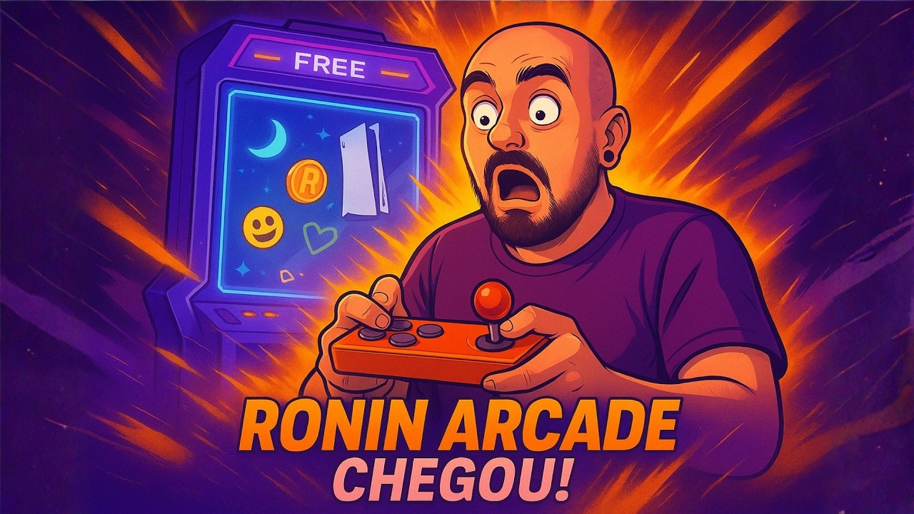 RONIN ARCADE CHEGOU! 🎮 Evento GR&Aacute;TIS com pr&ecirc;mios REAIS e at&eacute; PS5!