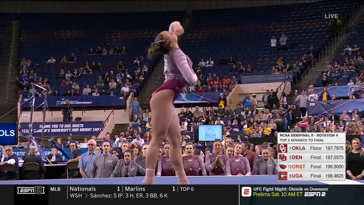 Maggie Nichols Floor Oklahoma National Semifinals 2019