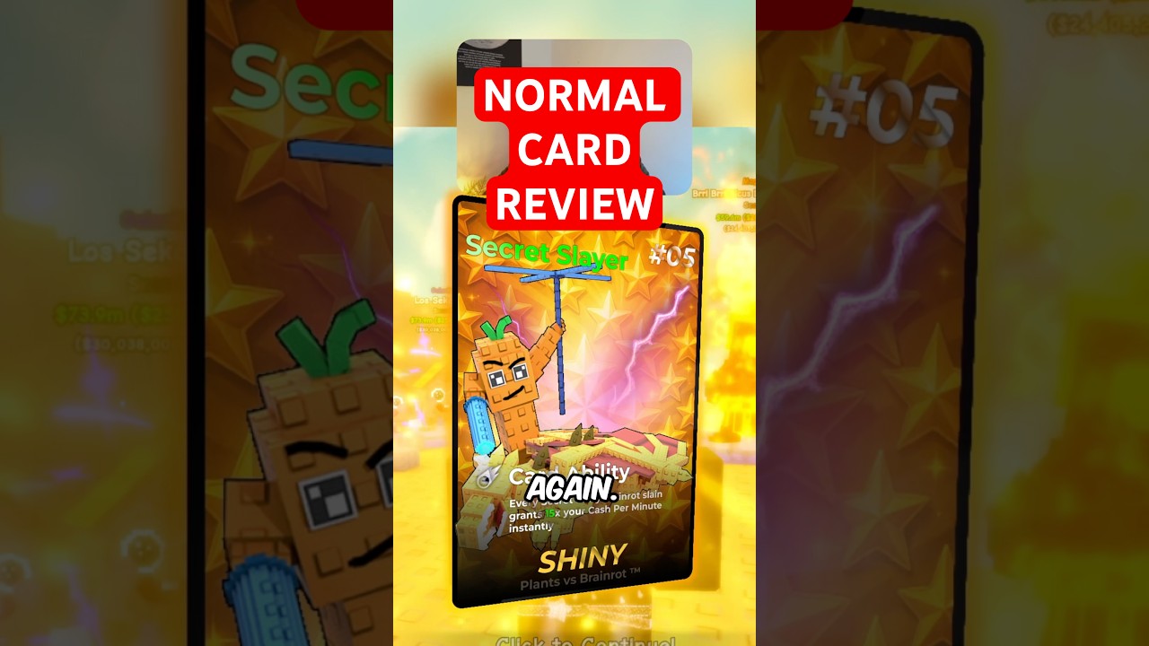 It&rsquo;s not shiny card pack,it&rsquo;s just normal pack ❤️ #roblox #plantsvsbrainrots