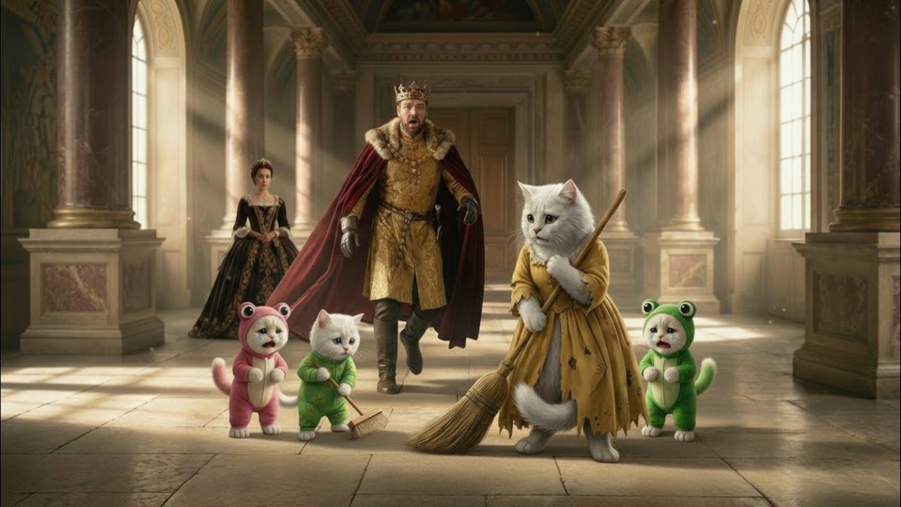 Poor Mama Cat Forced to Work by Cruel Princess But the King Return Changed Everything 😢🐾