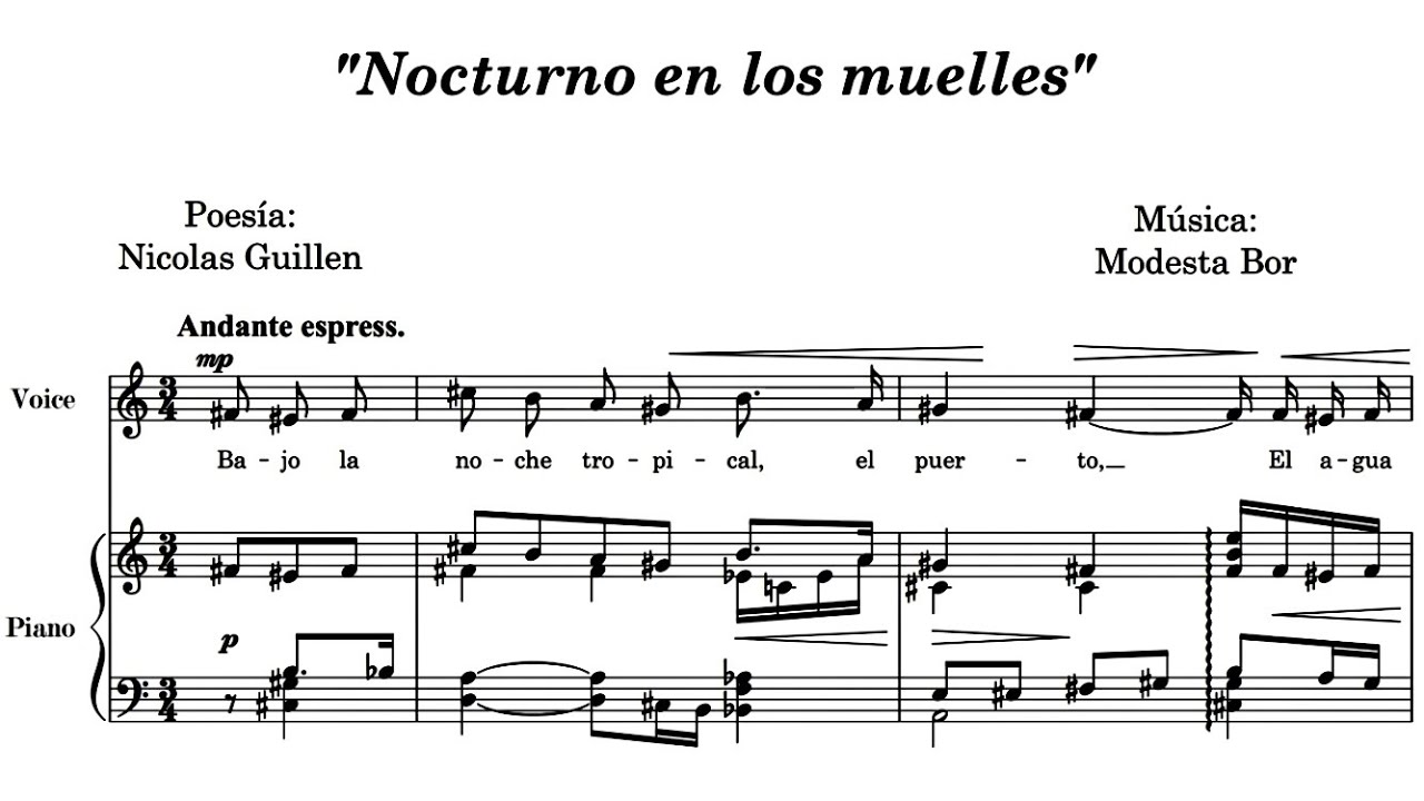 Nocturno en los Muelles - Modesta Bor