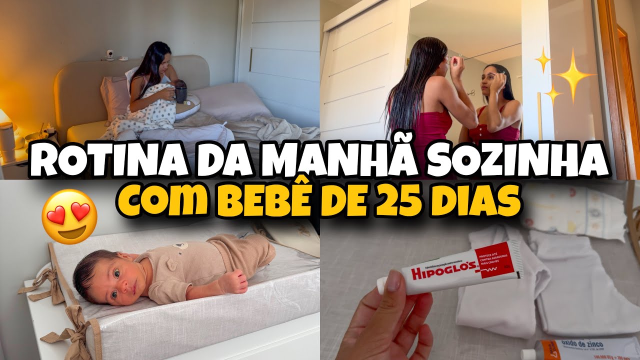 MINHA ROTINA DA MANH&Atilde; SOZINHA COM BEB&Ecirc; REC&Eacute;M NASCIDO | PUERP&Eacute;RIO, DICAS, TEMPO DE QUALIDADE! 🩵👶🏻