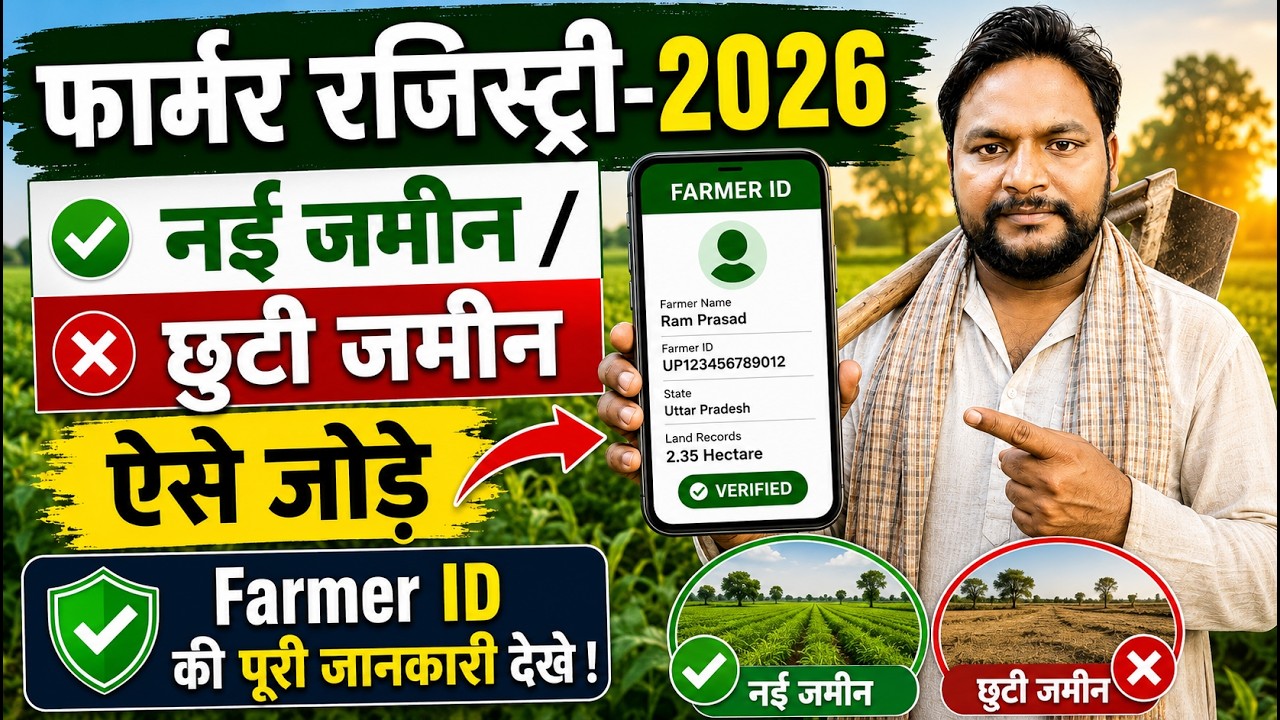 update farmer registry details 2026 | किसान रजिस्ट्री में नई जमीन या छुटी जमीन ऐसे जोड़े | Farmer ID