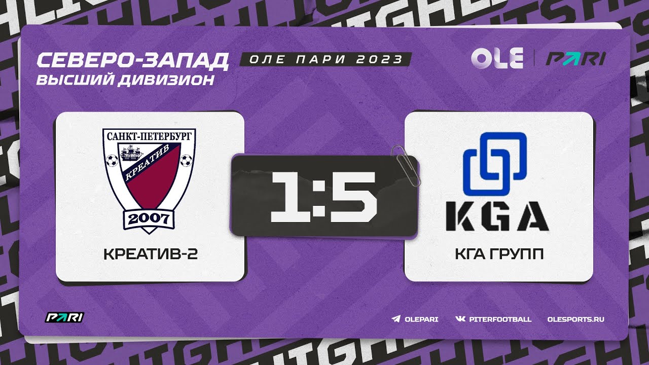 XVII сезон ОЛЕ Пари 8х8. Креатив-2 - КГА ГРУПП
