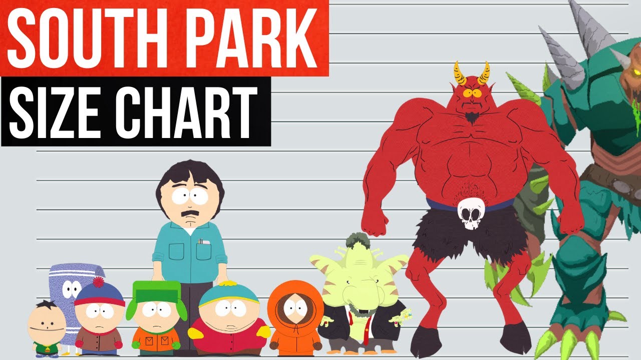 South Park Characters Size Comparison | Episode 1