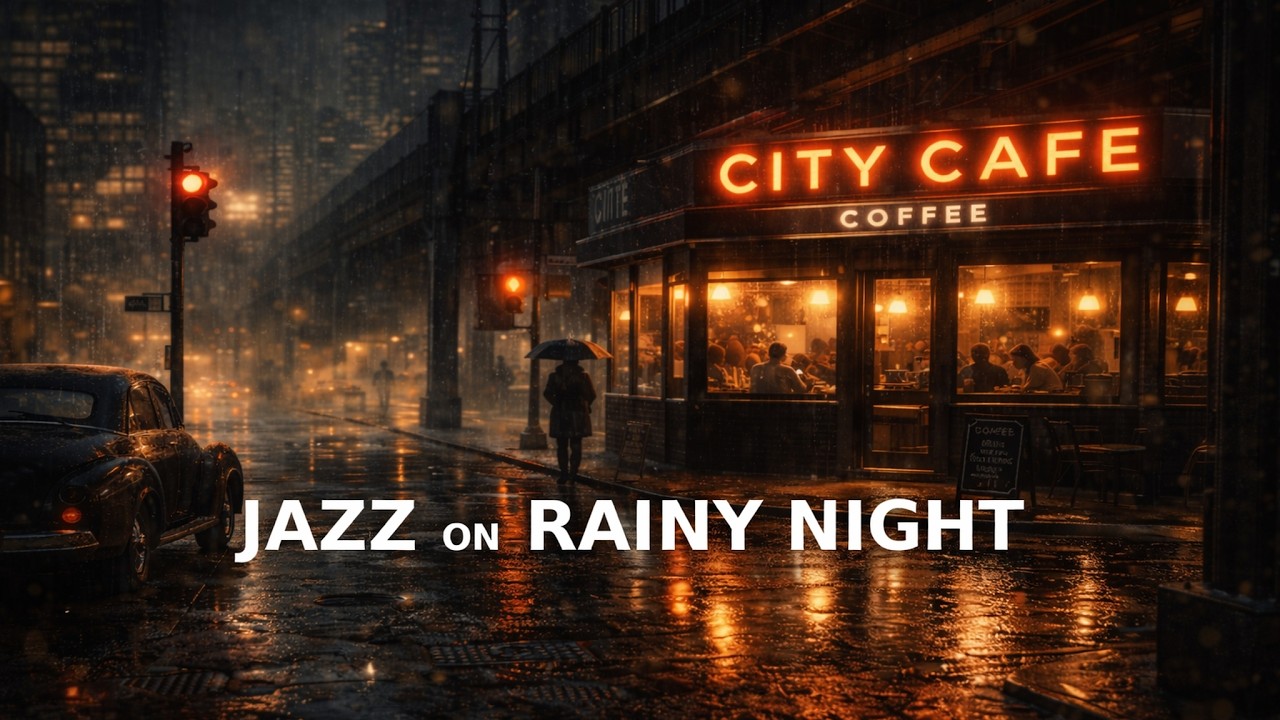 Rainy Noir Jazz for Focus (No Vocals) | MR #05