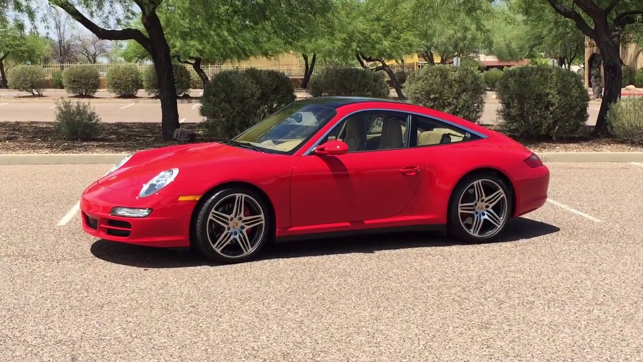 2008 Porsche 997 Targa 4S Tiptronic Automatic Guards Red Walkaround - NO Commentary