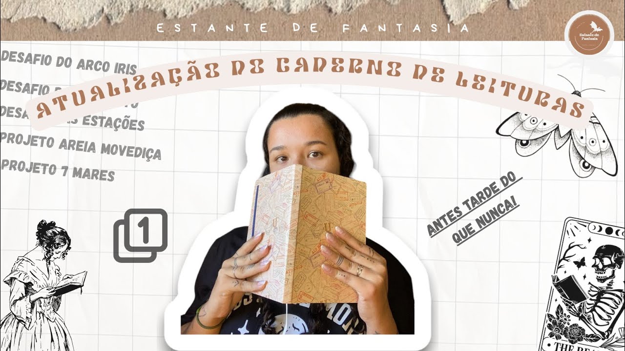 ATUALIZANDO MEU CADERNO DE LEITURAS | READING JOURNAL | ESTANTE DE FANTASIA