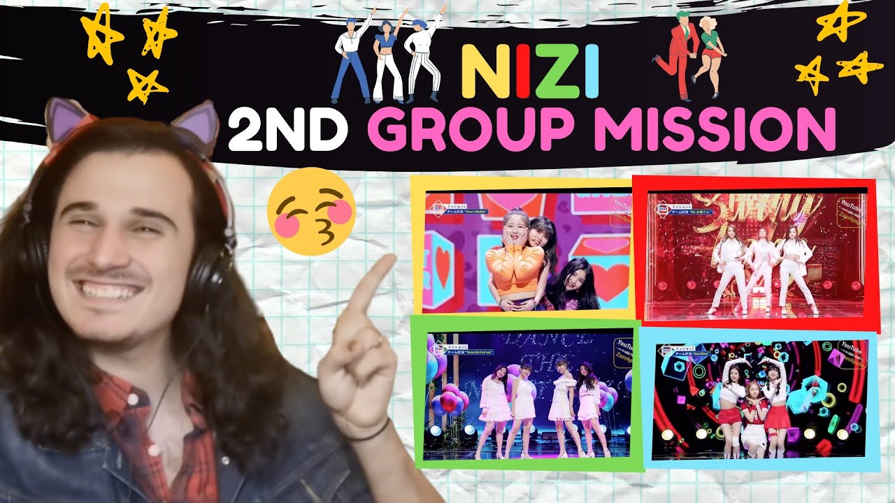 Reaction to NIZI PROJECT (虹プロ) 2nd Group Mission - Sun Rise, Seaside Fairies, Mr. お姉さん, Heart Maker