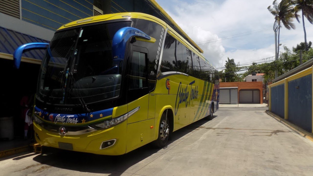 Viaje a Sosua en Marcopolo New G7 Paradiso 1200 Volvo B380R de Caribe Tours