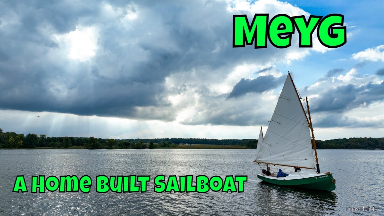 Presenting MEYG - Drone Video of a 20’ Cat-Yawl Sailboat design (Chebacco) by Phil Bolger