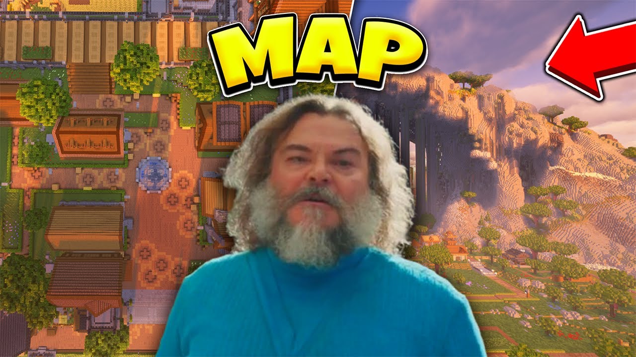 The Largest Map from Minecraft Movie &ndash; Movie Island, Legendary Locations and Minecraft Secrets!