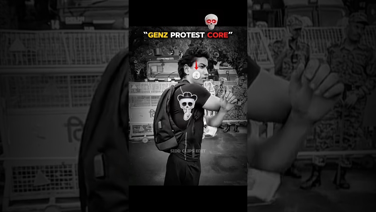 &ldquo;GENZ PROTEST CORE&rdquo;🥶#shorts #protest