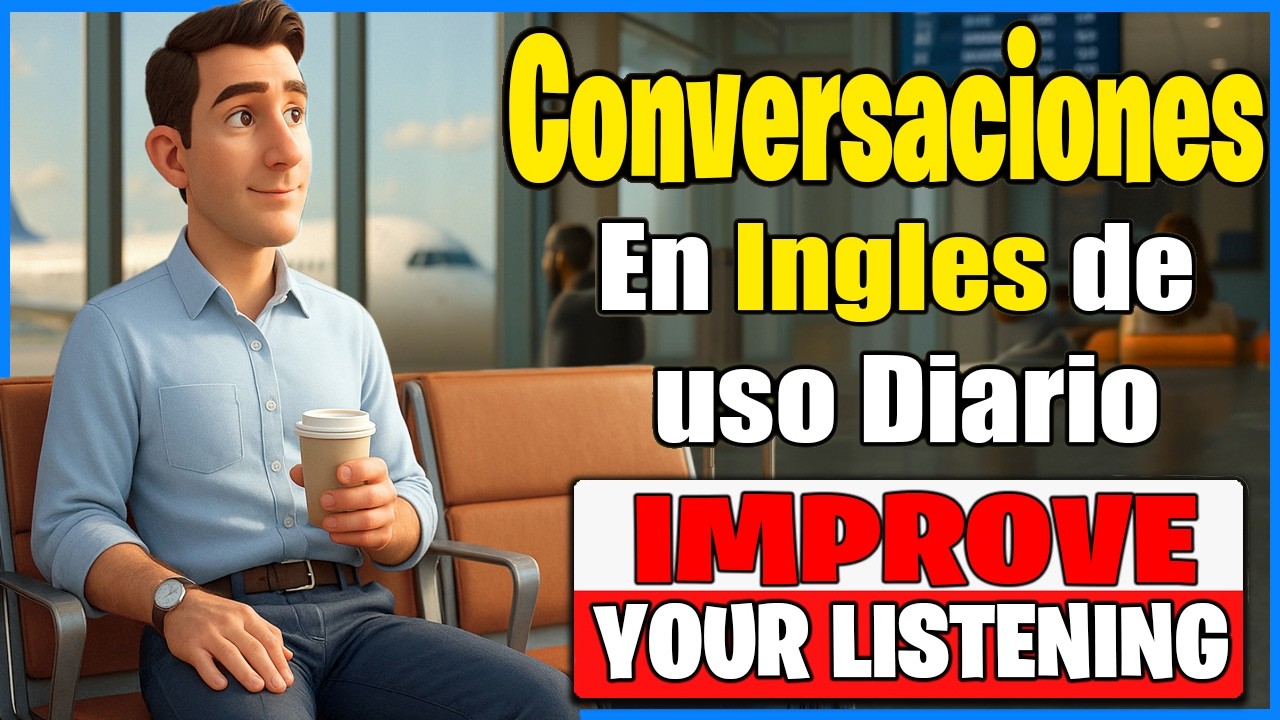 ✈️ Escucha este Diálogo en el Aeropuerto y Entiende Inglés Fácil y Rápido | Check-in + Seguridad ✅