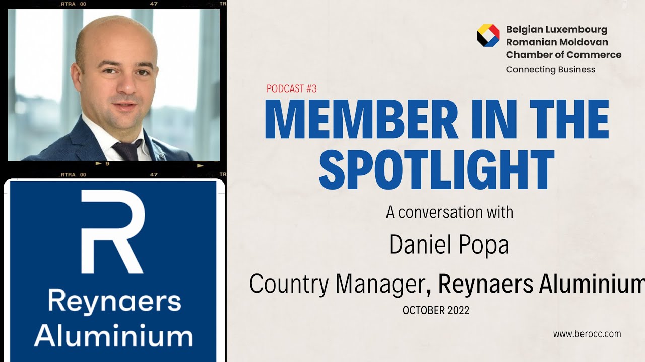 Members in the Spotlight # 3 with DANIEL POPA from Reynaers Aluminium