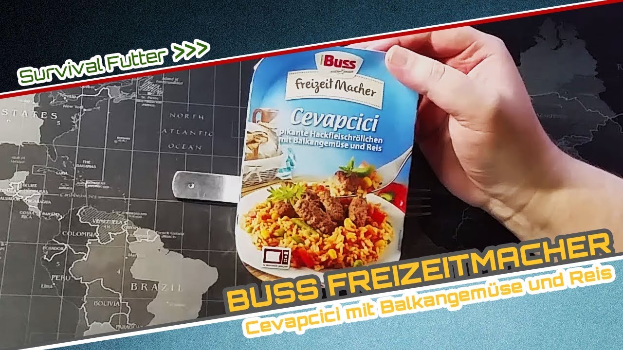 Survival Futter - Zivil - Deutsch - BUSS Freizeitmacher - Cevapcici mit Reis