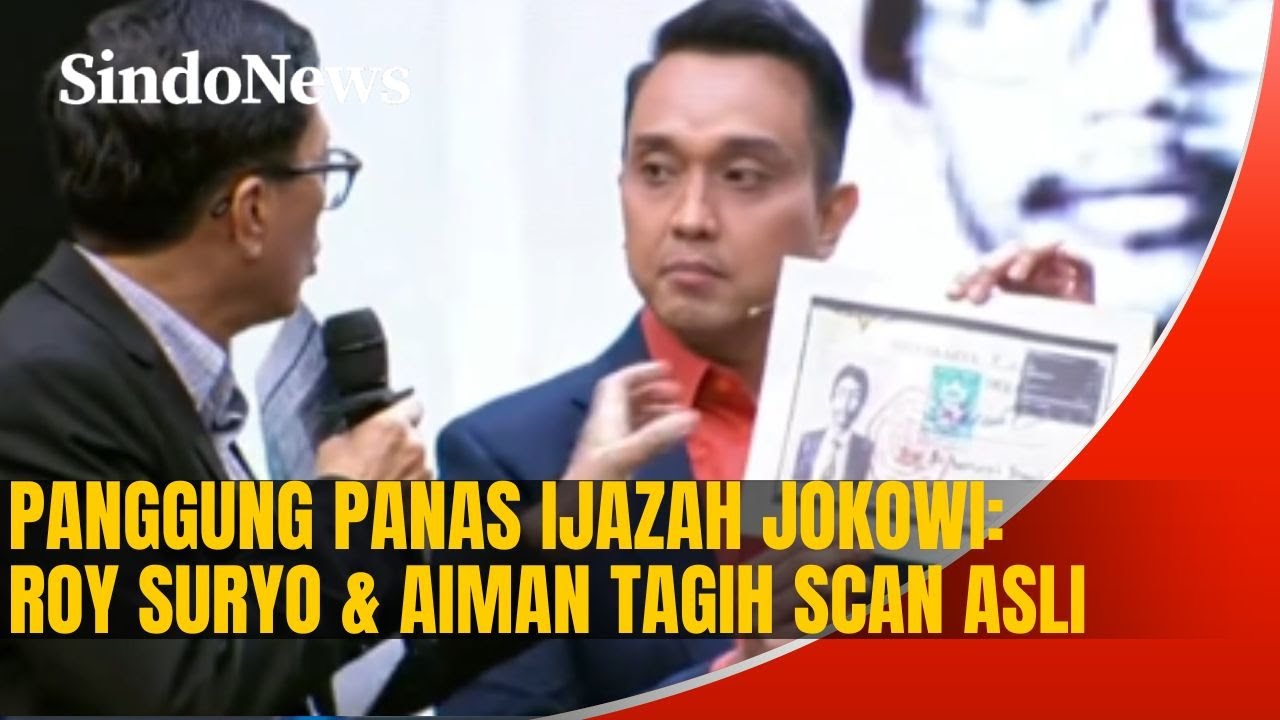 Panggung Panas Ijazah Jokowi: Roy Suryo & Aiman Tagih Scan Asli, Andi Azwan Tak Bisa Tampilkan |