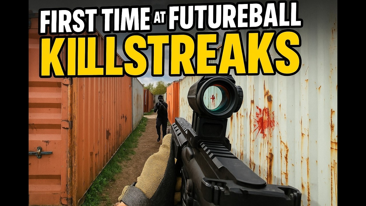 First ever match at Futureball: shipping container kill streaks!