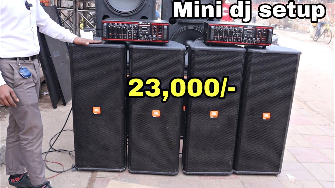 Mini dj setup || ₹23,000/- Main || 2top 1amplifier || wholesale price..