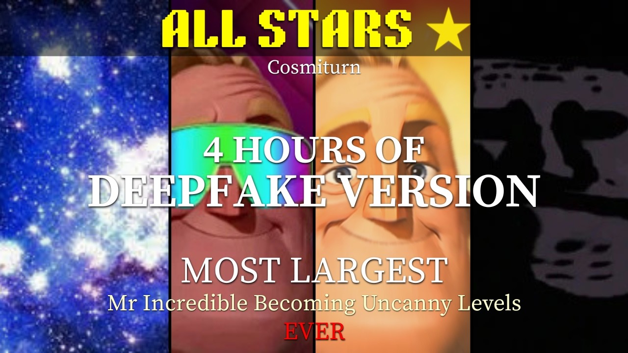 Mr incredible becoming canny to uncanny - Deepfake (Xenoverse Extented) (4 hours 22 Minutes)