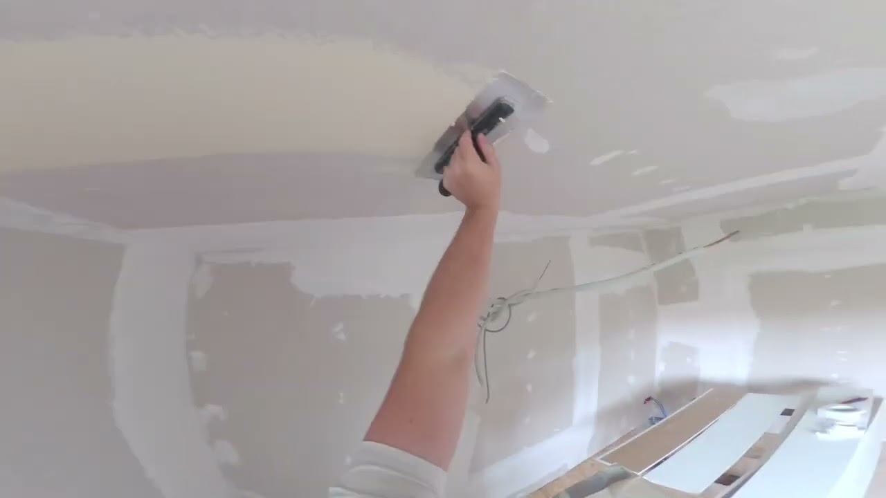 1hr of drywall finishing bead corners and taping enjoy