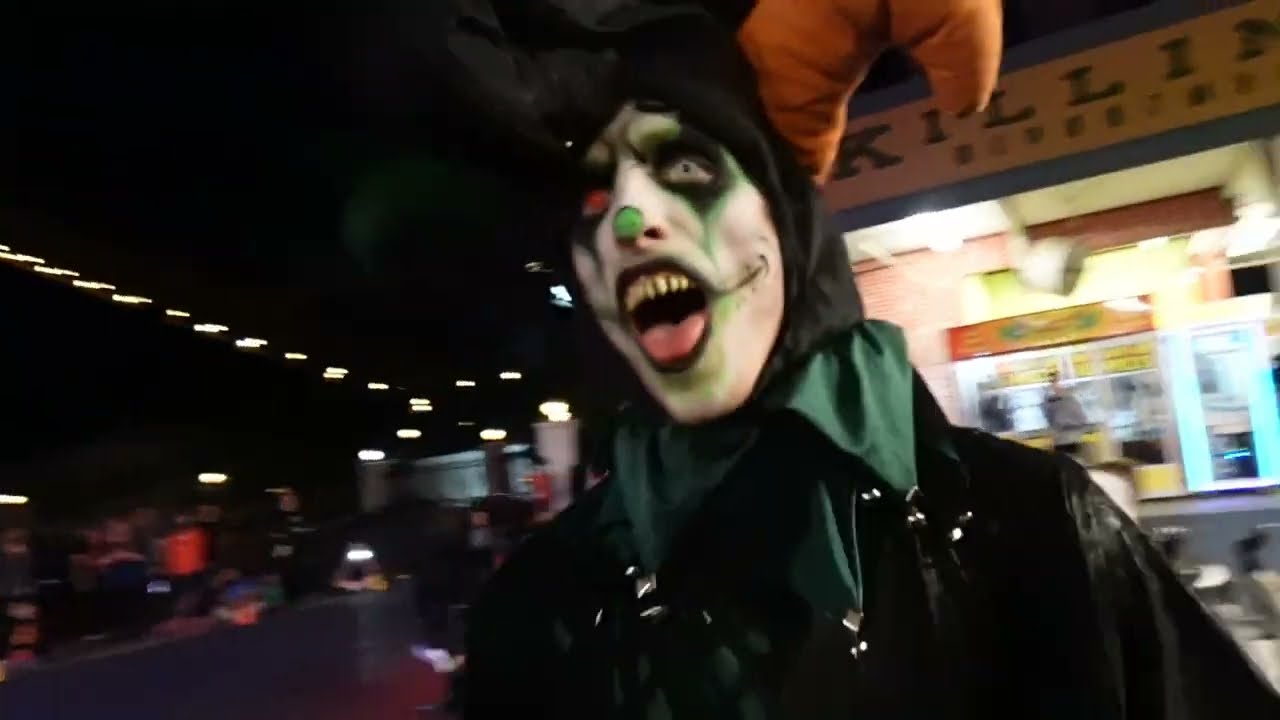 Six Flags Over Texas Fright Fest 2023 Slider Warm-ups and Show