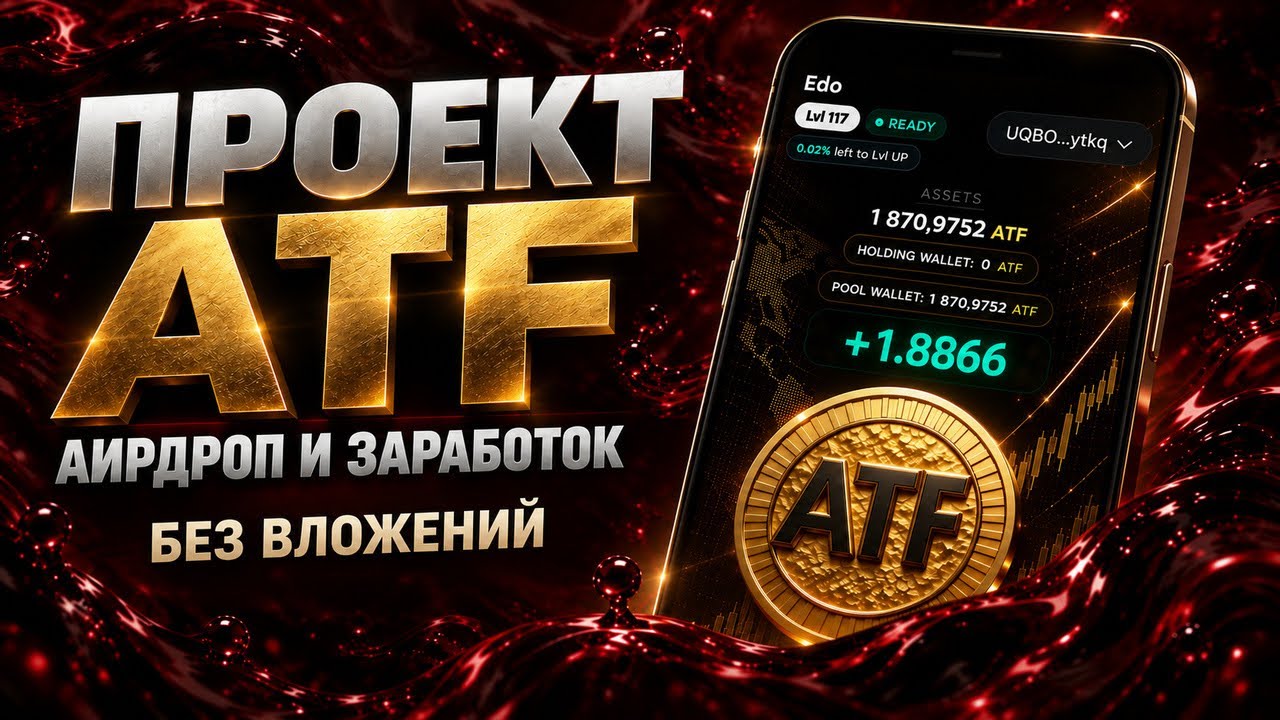 ATF НОВЫЙ АИРДРОП? Как заработать БЕЗ ВЛОЖЕНИЙ | Полный разбор проекта