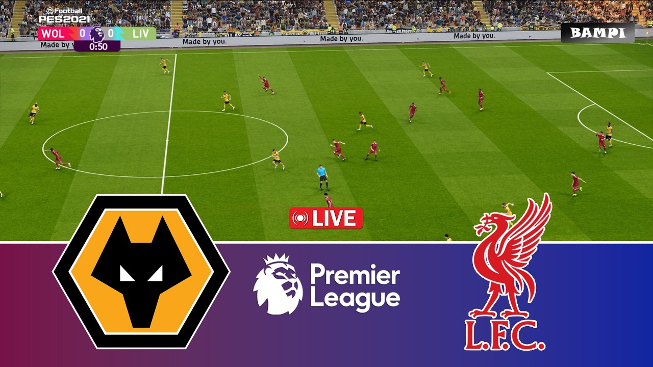 🔴LIVE : Wolverhampton vs Liverpool - Premier League 2025/26 - Video Game Simulation