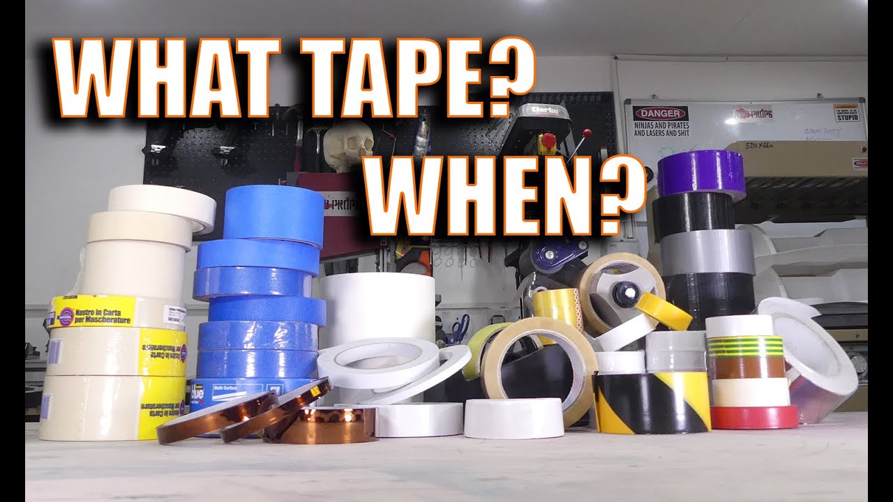 WHAT TAPE WHEN? Tape Basics101 such as  painters tape, duct tape