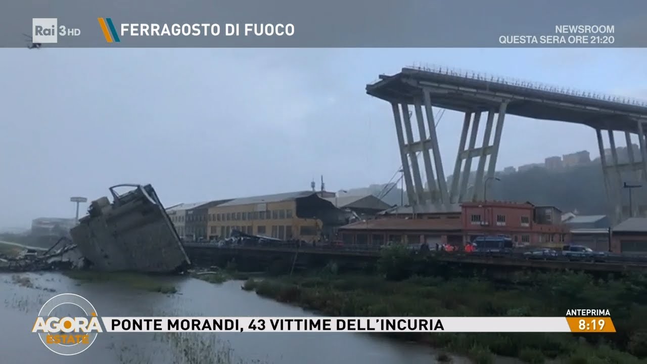 Ponte Morandi, 14 agosto 2018: sei anni dopo Genova ricorda le vittime - Agorà Estate 14/08/2024