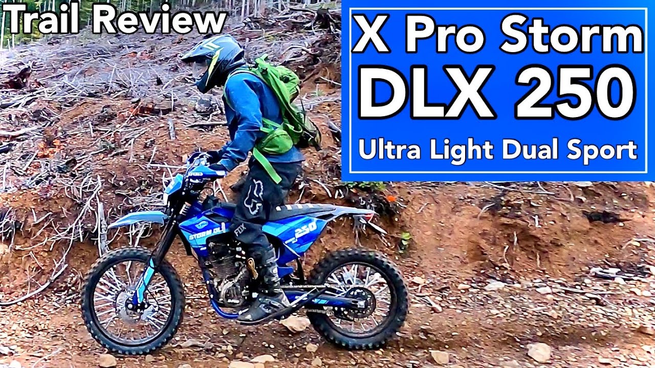 X Pro Storm DLX 250 ultra light weight Dual sport #motorcycle trail review