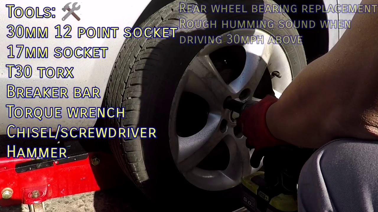 Skoda fabia mk2 rear wheel bearing replacement. How to