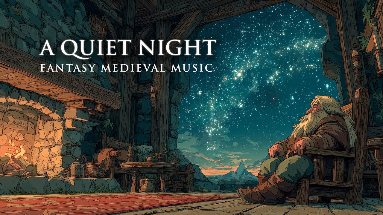A Quiet Night | Fantasy Medieval Music for Meditation & Calm Mind