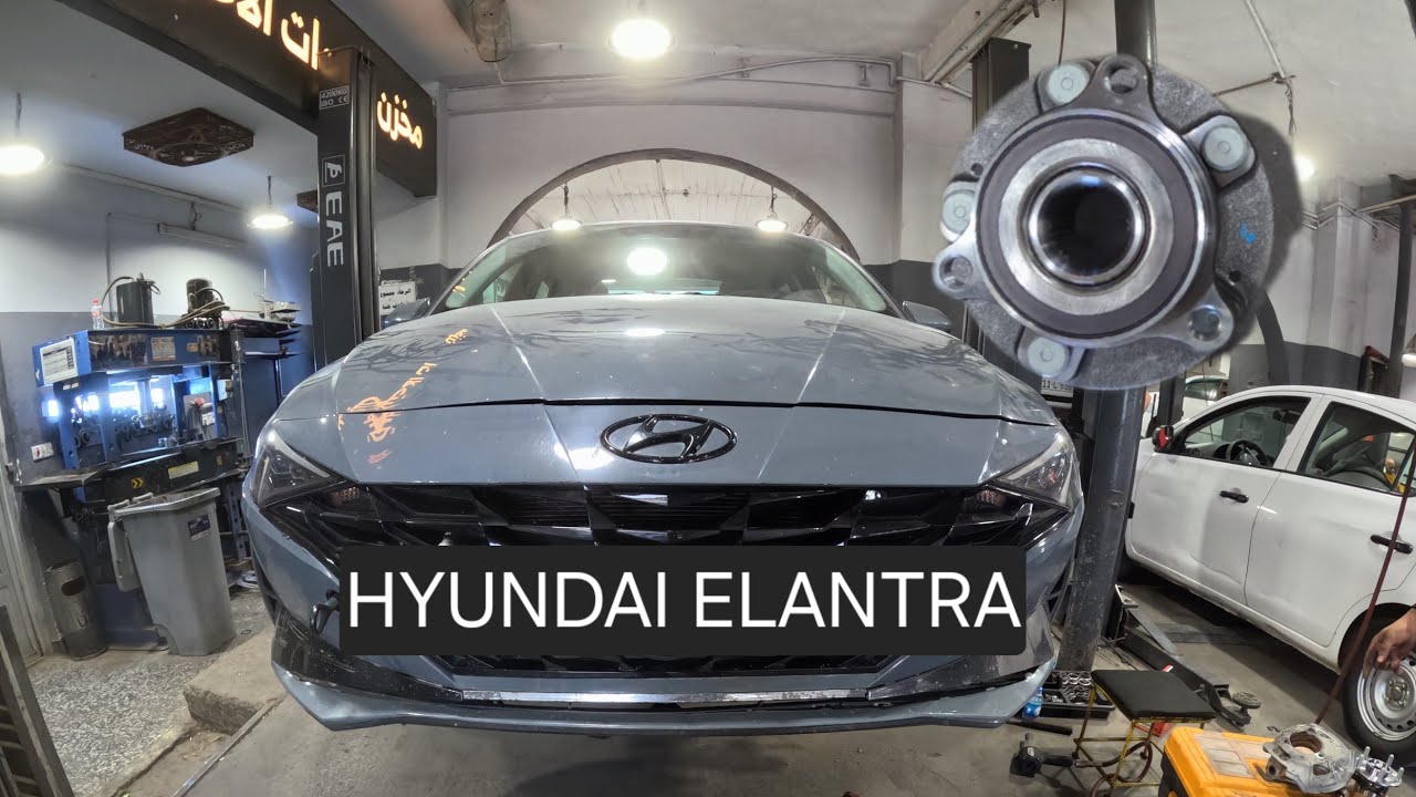 replacing stuck front wheel hub bearing ... hyundai elantra 2021-2025 (torque specs)