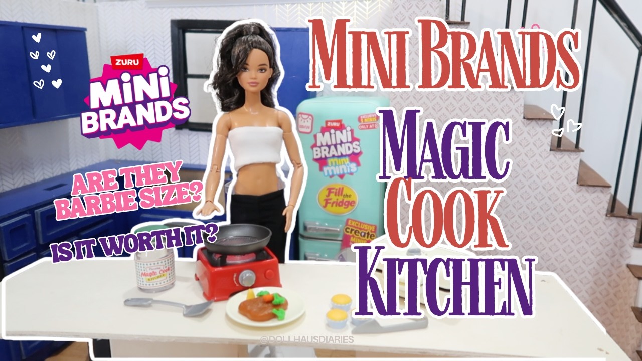 Zuru Mini Brands Really Works Magic Cook Kitchen | Is it Right for Barbie?