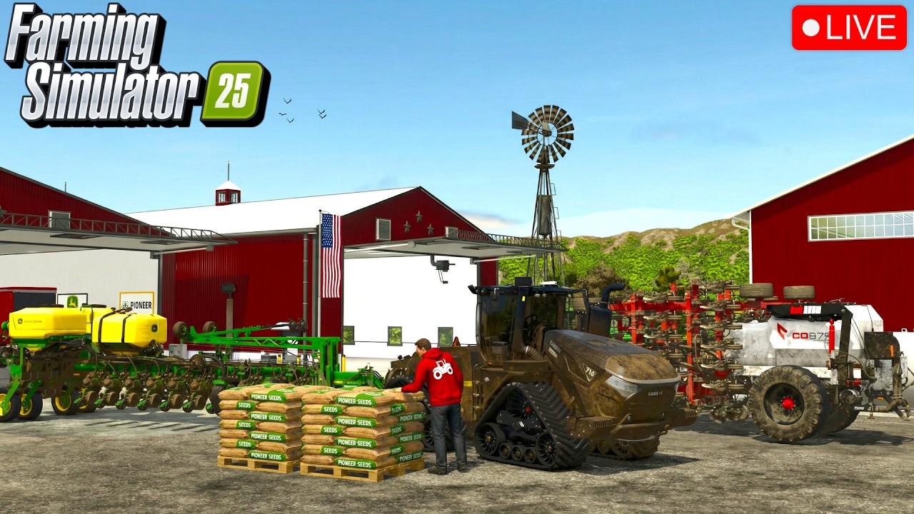 🔴LIVE | Big Time Planting on Judith Plains | Farming Simulator 25