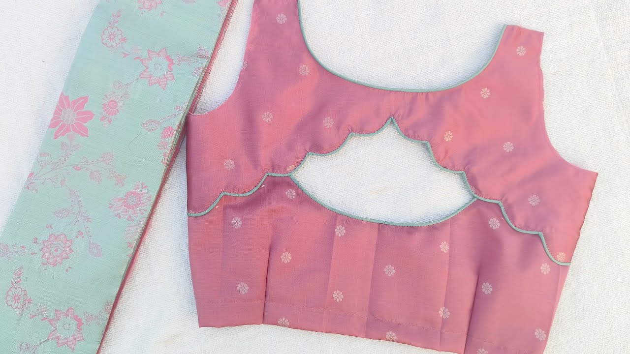 Boat neck blouse model cutting and stitching || simple boat neck design