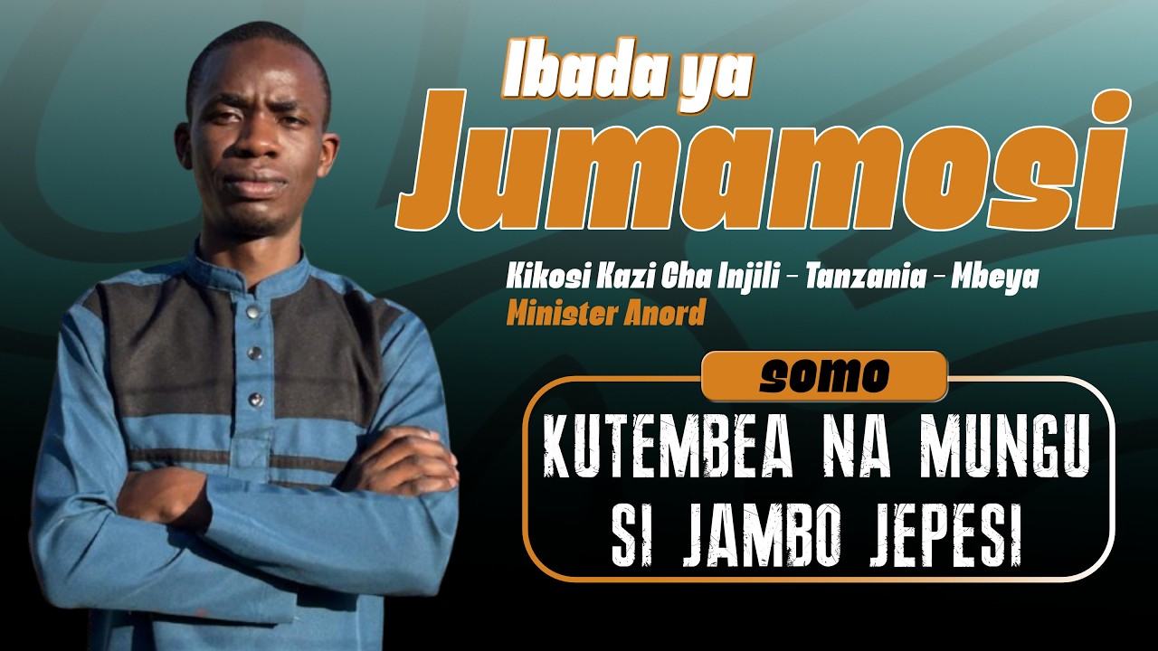 Kutembea na Mungu halijawai kuwa jambo jepesi | minister Anord Amri | 13-03-2026