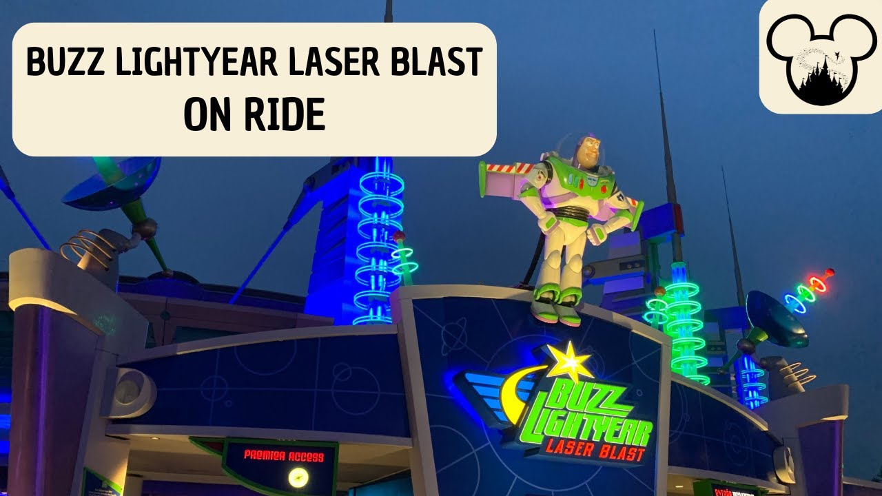 4K DISNEYLAND PARIS - BUZZ LIGHTYEAR LASER BLAST (ON RIDE)