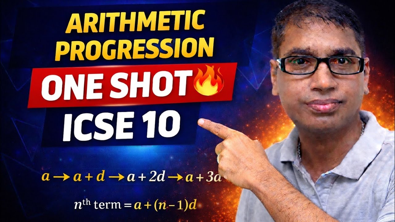 ICSE Class 10 Maths – Arithmetic Progression Full Chapter in One Shot