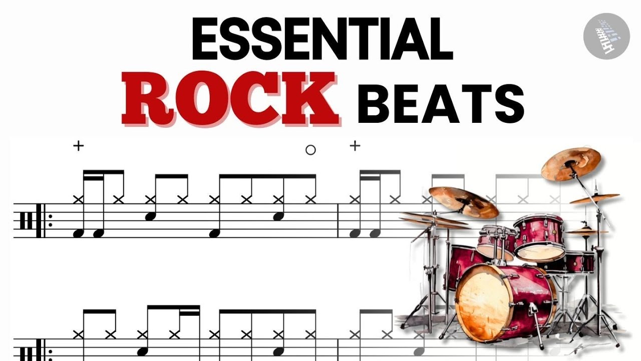 Let's Practice Some Very Useful Rock Drum Beats (with variations and more) 🥁