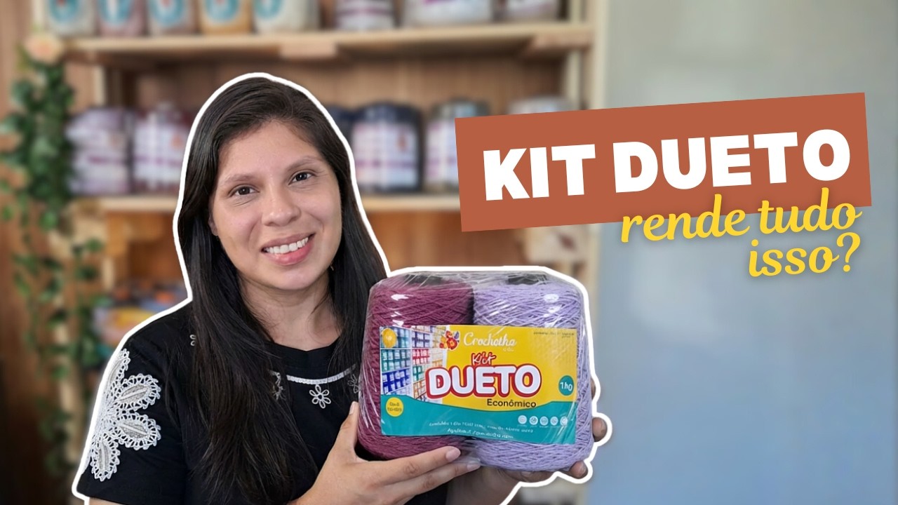 Tudo que eu consegui produzir com um Kit Dueto! Fiz o teste@ArtesaníasCrochê